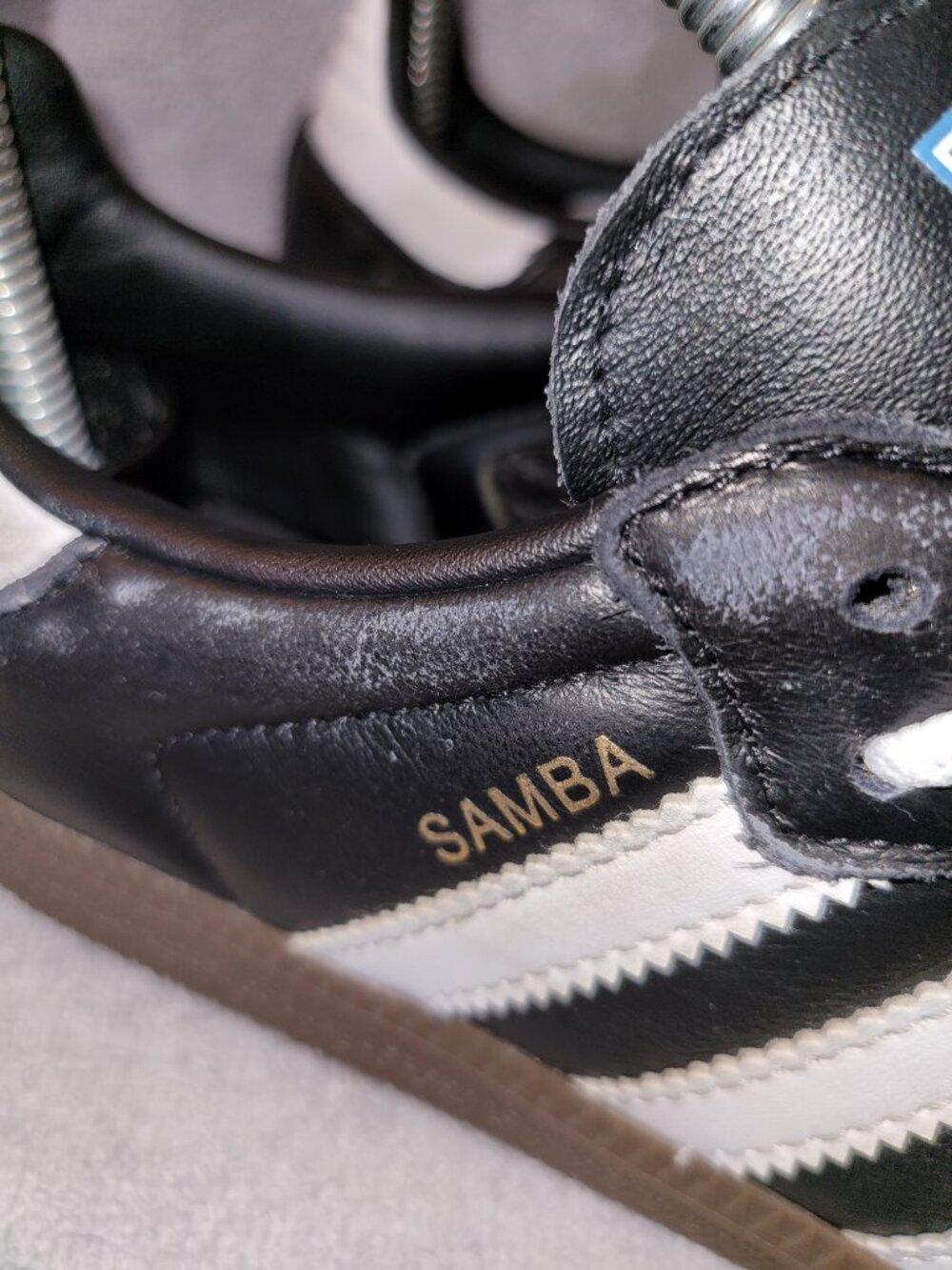 Adidas Samba Women's Size 5.5 OG Black White Brown Gum Sneakers IG9031 (#1277) - Picture 8 of 16